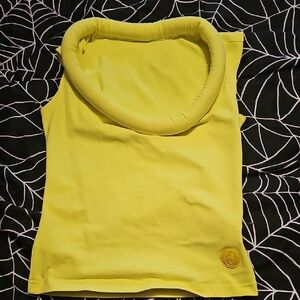 Vintage, Y2k Cyberdog Yellow Orbit Top, OSFM